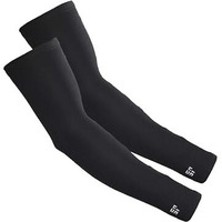 Sets And Reps Black Colour Hand Protection Gear I Full Hand Gloves For Men I Arm Sleeves For Sun Protection I Compression Cooling Sleeves For Biking, Outdoor Sports, Workouts