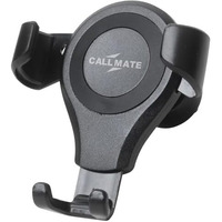 Callmate Car Mobile Holder For Ac Vent, 360 Rotation, Durable Gear, Easy Mount, Compatible With Horizontal, Cross, Round & Oblique Air Outlets, Convenient Charging For All Smartphones (Black)