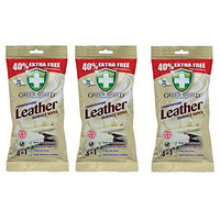 Greenshield Conditioning Leather Wipes 70's Pack Of 3