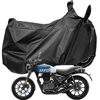 Auto Hub Waterproof Bike Cover Compatible With Re Hunter 350 With Mirror Pocket, Hunter 350 Waterproof Bike Cover- Zed Black - 1 Unit