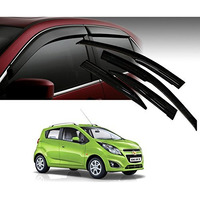 Car Elegance Car Rain Wind Door Visor Side Window Deflector For -Chevrolet-Beat -Set Of 4 Pcs