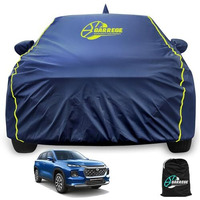 Garrege Weterproof Car Body Cover Compatible For Grand Vitara Car Cover With Mirror, Anteena Pocket And Soft Cotton Lining, Bottom Elastic, Triple Stitched (Polypropylene Black With Yellow Stripes)