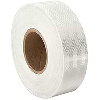 Glowtail 2 Inch (50.8 Mm) X 5 Meter (16 Feet) High Intensity Water Proof Conspicuity Warning Reflective Radium Conspicuity Tape Sticker White