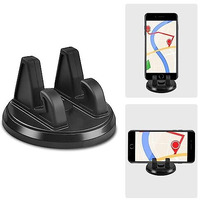 Karomouj Kma331 Rotable Mobile Phone Stand | Desktop Phone Holder | Rotation Car Dashboard For Desk, Bed, Table, Office, Video Recording, Home & Online Classes.(Black, Pack Of 1)