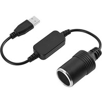 Skypearll Usb Port To 12V Car Cigarette Lighter Socket, Female Converter Adapter Cord For Driving Recorder, Electronic Dog, Car Charger And Other Automotive Electronic Equipment, Car Sigrate Lighter