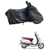 Ridershine Waterproof Scooty/Scooter/Bike Cover Double Mirror Pocket With Over Lock Protection For Access 125 (Black)