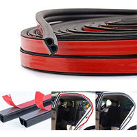 Torcarvh Car Door Seal Strip - Torcarvh B Shape Automotive Weather Stripping Car Truck Motor Rubber Seal Strip,Weatherstrip For Car Window, Door Engine Cover (5M)
