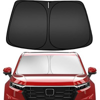 Naxue Car Sun Shade Protector Window Windshield Uv Rays & Sun Heat | Front Window Sunshade For All Car | Sun Heat Protection For Car Interior And Dashboard Reduce Temperature & Keep Cooling (Black)