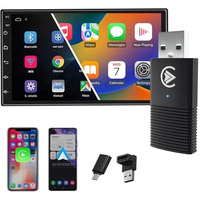 Carlizem Latest 2025 Wireless Carplay And Android Auto Adapter 2-In-1 | Quick Connection & Auto Reconnect | Bluetooth 5.3 & 5.8Ghz Wifi| High Performance | Easy To Use & Setup Ios & Android