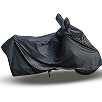 Ridershine Dust & Waterproof Bike Body Cover Compatible With Classic 350 With Double Mirror Pocket Black