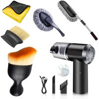 6 Pcs - 3In1 Car Vacuum Microfiber Car Duster Kit|Interior & Exterior Car Cleaning Detailing Tool|Scratch & Lint Free, Pollen Removing|Extendable Long Car Duster (6 Pc Car Combo)