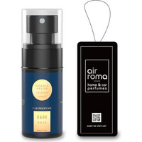 Air-Roma Dark Aqua Premium Car Perfume | Fine Fragrance Car Air Freshener | Anti Tobacco Anti Odour Technology | Car Accessory Interior Fabric Spray | 400+ Long Lasting Air Freshener Scent (60 Ml)