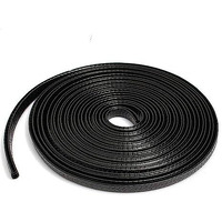 Automaze U Shape Edge Trim Rubber Strip Seal Protector Car Door Edge Guards For Most Cars (16 Ft/5 M, Black)