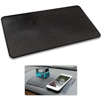 Freshdcart Fdca283 Car Dashboard Anti Slip Car Pad Mobile Phone Holder Non Slip Dashboard Mat Anti Skid Grip Mount For All Smartphone, Keychain (Black, Pack Of 1) (27Cm X 14Cm X 0.1Cm) | Rubber Mat