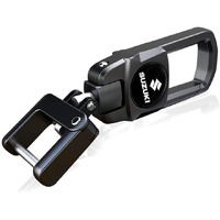 Greenworld Alloy Steel Black Dual Side Logo Keychain For Dzire/Swift/Breeza/Scross/Baleno/Alto/Wagonr/Xpresso/Ciaz/Ignis/Invicto/Jimny(Only Keychain)
