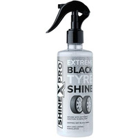 Shinexpro Bike & Car Tyre Polish - 300Ml Extreme Black Tyre Shine - Long Lasting & Dirt Repellant Formulation - Ultra Wet Black Shine, Non-Greasy Tyre Polish For Car (300Ml)
