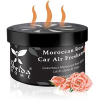 Shrida Naturals Moroccan Rose Car Air Freshener Gel Pack Of 1 (60G) | Long-Lasting Organic Car Perfume | Luxury Car Fragrance For Dashboard & Vents | Natural Odor Remover For Car Interior