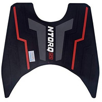 Ramanta Anti Skid Ntorq 125 Foot Mat Scooter Foot Mat Red Washable Rubber Scooter Anti-Slip Foot Mat Compatible For Ntorq 125, Race Xp & 125 Xt (1 Pc, Rubber, Blck, Grey & Red Combi)