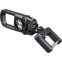 Greenworld Metal Black Color Fob Key Heavy Duty Keychain Compatible With Creata Verna Venue I10 I20 And Model Car (Black)