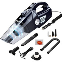 Woscherr 578 2In1 Tyre Inflator For Car & Car Vacuum Cleaner, Dc12V|150 Psi Air Pump For Car Tyre|120 Watt Car Vacuum Cleaner High Power 5500Pa Handheld & Led Light, Long Power Chord For Wet/Dry Use