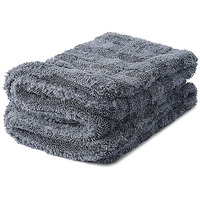 Shinexpro Microfiber Cloth - Buttersoft Hybrid 1200 Gsm Large (60X40 Cm) Car Cleaning Cloth - Plush Pile & Twisted Loop - Lint Free Microfiber Cloth For Car Drying And Detailing, Grey