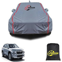 Garrege Maruti Grand Vitara Car Cover Waterproof All Weather,Outdoor Full Cover Rain Sun Uv Protection With Inner Side Ultra Soft Cotton 6 Layers With Blue Piping&Mirror With Anteena Packet For Car