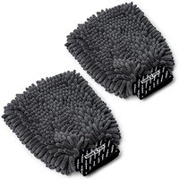Shinexpro Chenille Microfiber Wash Mitt - Ultra Soft, Extra Plush, Dual Sided, Scratch Free And Super Absorbent Car Duster Gloves - Premium Car And Bike Washing Accessories