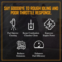 Iftex Clean System 2/3 Fuel Additive For All Petrol Bike And Scooter, Petrol Fuel System And Injector Cleaner For Cleaning Deposits And Mileage Improvement For Petrol Scooty (100 Ml)