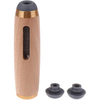 Leeonz Car Ashtray - Handheld Mini Portable Wooden Cigarette Ashtray With Anti-Soot Flying Cover For Working And Driving (Model:D1G)