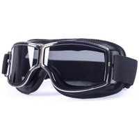 Sarte Motorcycle Riding Goggles Vintage Glasses Anti-Scratch Eyewear Harley Bike Goggles Retro Motorcross Helmet Goggle For Men Women Adult (Pack Of 1) (Black)