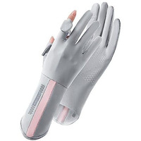 Palay Hand Gloves For Bike Riding, Uv Sun Protection Gloves For Women, Riding Gloves For Sun Protection, Bike Gloves For Women, Non-Slip Touch Screen Design, Upf 50+ Outdoor Gloves For Fishing (Grey)