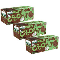 Tummy Friendly Foods Coconut Millet Cookies For Kids Adults. Millet Biscuits,Ragi And Jaggery. Healthy Snacks For Kids Babies 1 Year Old - Coconut (3 Packs,3,Count),75 Gram