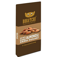 Bogatchi 99% Dark Handcrafted Chocolate With Roasted Almonds, Real Cocoa Intense Dark Chocolate, 80 Gm