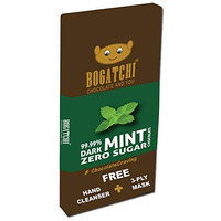 Bogatchi 99% Dark Chocolate| Mint | Real Cocoa Intense Dark Chocolate, 80 Gm