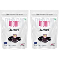 Moon Freeze Dried Jamun Cubes | Healthy Jamun Snack | 100% Natural, Vegan, No Preservatives, No Added Sugar Gluten Free Snack For Kids And Adults | (16Gm) Pack Of 2