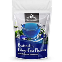 Nature Yard Organic Blue Tea Butterfly Pea Flower 50Gm - Premium Sun Dried Tea For Glowing Skin And Stress Relief - 100% Natural And Rich In Antioxidant | Caffeine Free | Colour Changing Iced/Hot Tea
