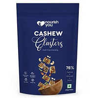 Nourish You Cashew Clusters With Almond | Pumpkin & Watermelon Kernels | Cashew & Almond Clusters | Cashew And Almond Brittles | Cashew & Almond Bites | Munchies 200 Gms (Pack Of 1)