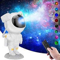 Desidiya Astronaut Galaxy Projector With Remote Control - 360 Adjustable Timer Kids Astronaut Nebula Night Light, For Gifts,Baby Adults Bedroom, Gaming Room, Home And Party (Corded Electric)