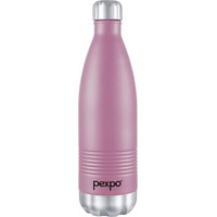 Pexpo Echo Delux 1000 Hot & Cold Isi Certified Flask - 980Ml | Stainless Steel Water Bottle - Rosy Brown | Thermoflask | Office Bottle | Workout | Travelling | Home