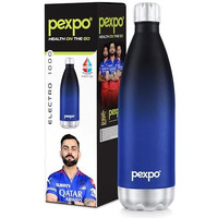 Pexpo Electro Pro 1000 Hot & Cold Isi Certified Flask | Stainless Steel Water Bottle - 980Ml, Ombre Shade | Thermoflask | Office Bottle | Workout | Travelling | Home | Adults | Rcb Edition