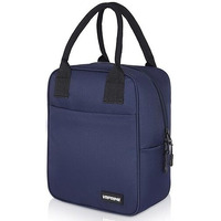 Vr Prime Lunch Bag Office Tiffin Bags For Men Women | Insulated Hot Cold Travel Lunch Bag | For Lunch Tiffin Box & Bottle | For Office & School (Navy Blue)