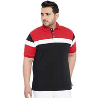Bigbanana Men's Regular Fit Polo (Kent,Black,4Xl)