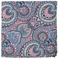 Peluche Elegant Floral Pink Pocket Square