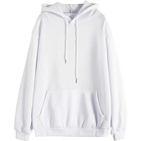 Wearindia Men's & Women's Cotton Hooded Regular Fit Hoodie (Plain Hoodie White-1-Xxl_White_Xx-Large)