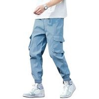 Men Cargo || Men Cargo Pants || Men Cargo Pants Cotton || Cargos For Men (Tp-20-24) (S, Sky Blue)