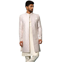 Vastramay Men's Purple Silk Blend Sherwani Only Top-B1_Vasmiw252Pu_40