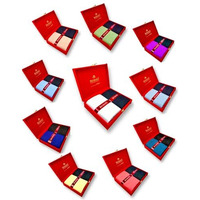 Jhabak's Unstitched Premium Cotton Blend Solid Shirt & Trouser Fabric - 2.25 M Shirt Cloth - 1.30 M Pant Piece (Pack Of 10)