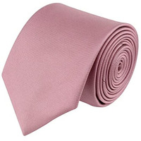 Kavove Peach Solid Neck Tie For Men