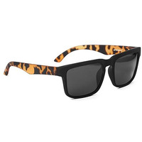 Specsnex Nexgen Leopard Design Square Rubber Coated Goggles For Men | Polarized Sunglasses | Uv Protected Driving, Riding, Stylish, Anti Glare Glasses (Nexcpleo| Black)