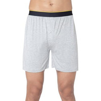 Bummer Micro Modal Boxer Shorts For Men  Ultra Soft & Breathable, 3 Times Softer Than Cotton, Anti-Bacterial, Stretchable For Ultimate Comfort & Style, Pack Of 1 (A Shark Tank Product) Grey Melange